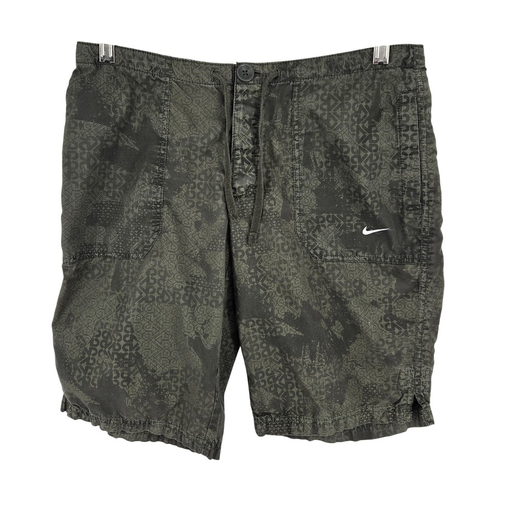 Nike The Athletic Dept Shorts Mens Medium Pattern Drawstring Vintage Style Retro
